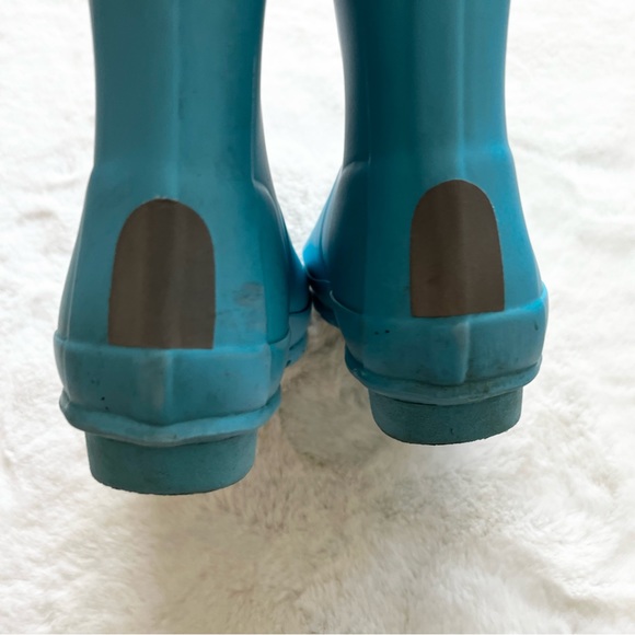 HUNTER ORIGINAL TALL RAIN BOOT IN BLUE BOY 3 GIRL 4 WATERPROOF TRENDY STYLISH - Picture 5 of 8